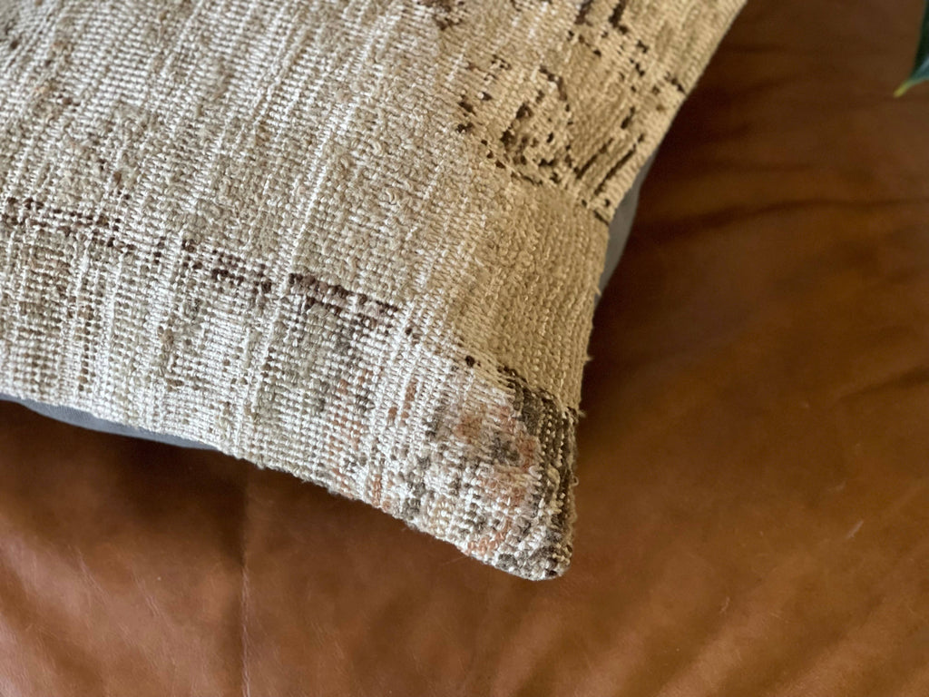 Vintage Turkish Rug Pillow | Taj 16’