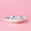 Small Ceramic Garlic Grater Plate - Black & White - Galaxy