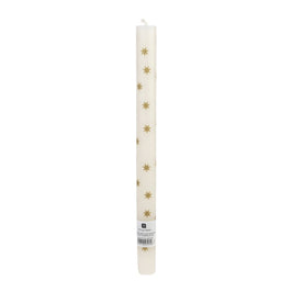 Gold Star Straight Dinner Candle
