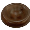 Lg Round Turned Serving Bowl Dark Walnut Dia 12"