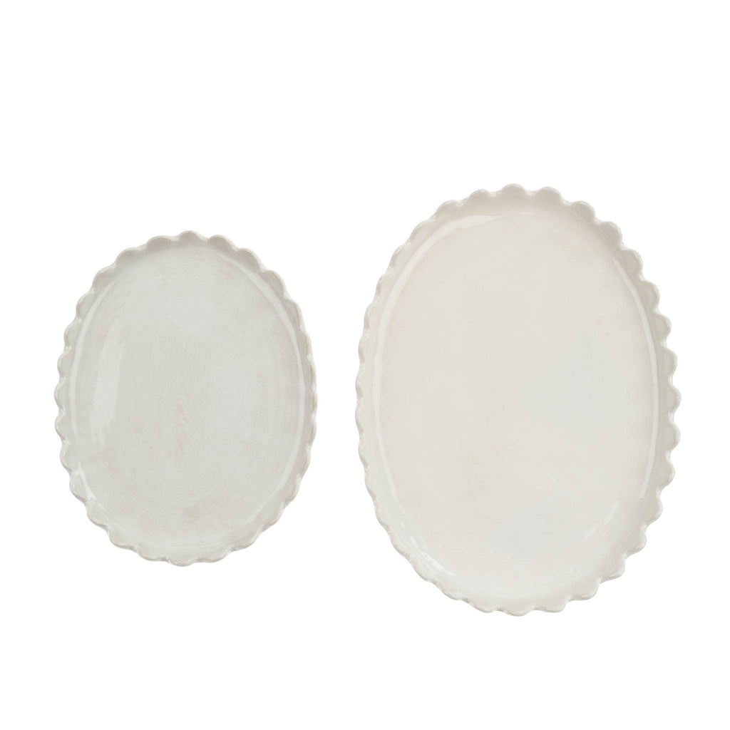 Scalloped Oval Plate - Large