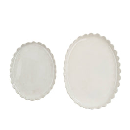 Scalloped Oval Plate - Large