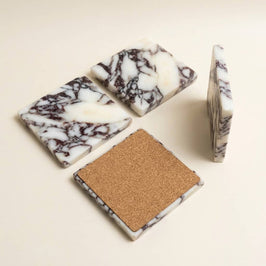 Natural Stone Drink Coasters | 4x4"