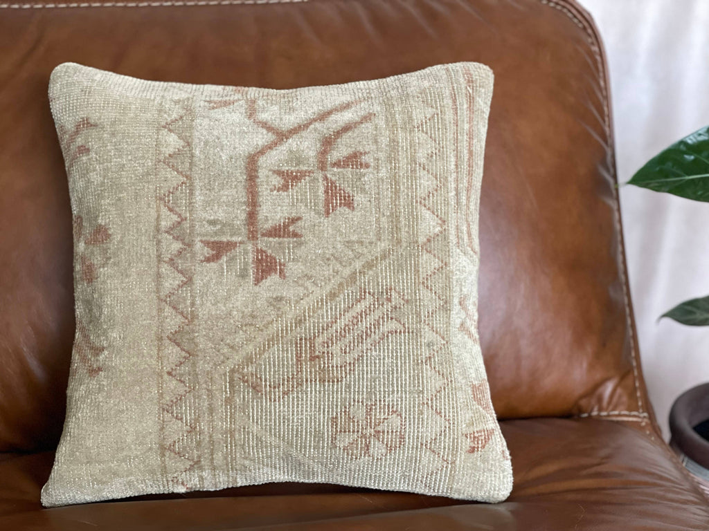 Vintage Turkish Rug Pillow |  Miray 16’