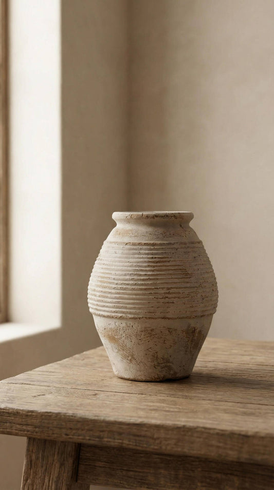 Terracotta Vase, Rustic Vintage Style - Toscana