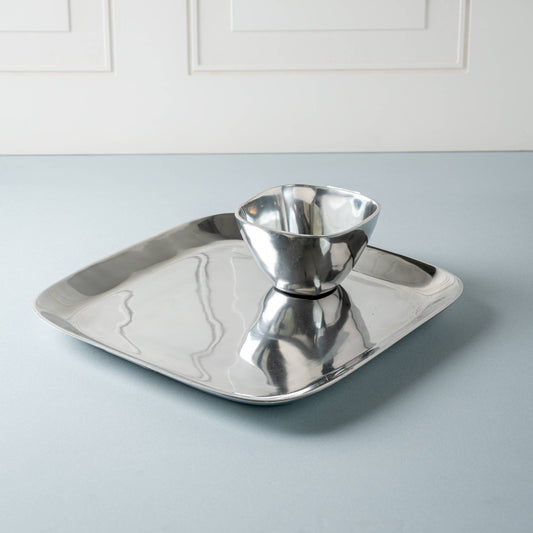 5" Square Aluminum Bowl