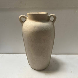 Paper Mache Vase Eco Mix White H 16.3" & Dia 8.5" - Marigold Market