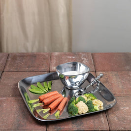 5" Square Aluminum Bowl