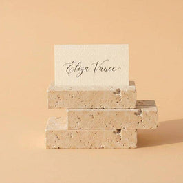 Small Travertine Marble Card Holder Wedding Place Card Stand