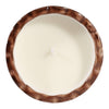 Jasmine Brown and White Ceramic Scented Candle