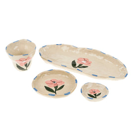 Flora Pottery Cup - Rose
