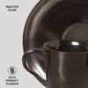 Organic Espresso coffee cup and Saucer 4.06 Oz Metallica