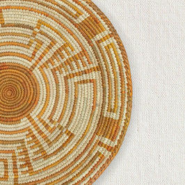 Sunset Orange Abstract Basket