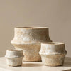 Ceramic Planter Pot, Textured with Drainage - Solene