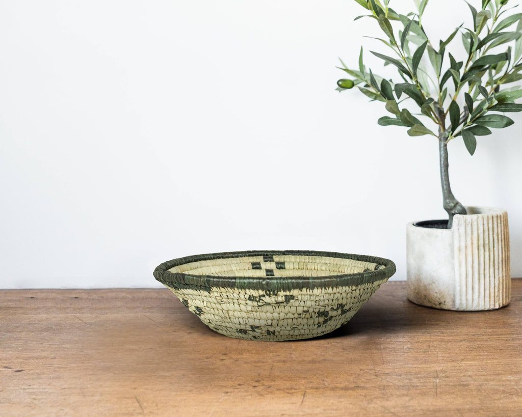 Handwoven Southwestern Bowl Basket - Large
