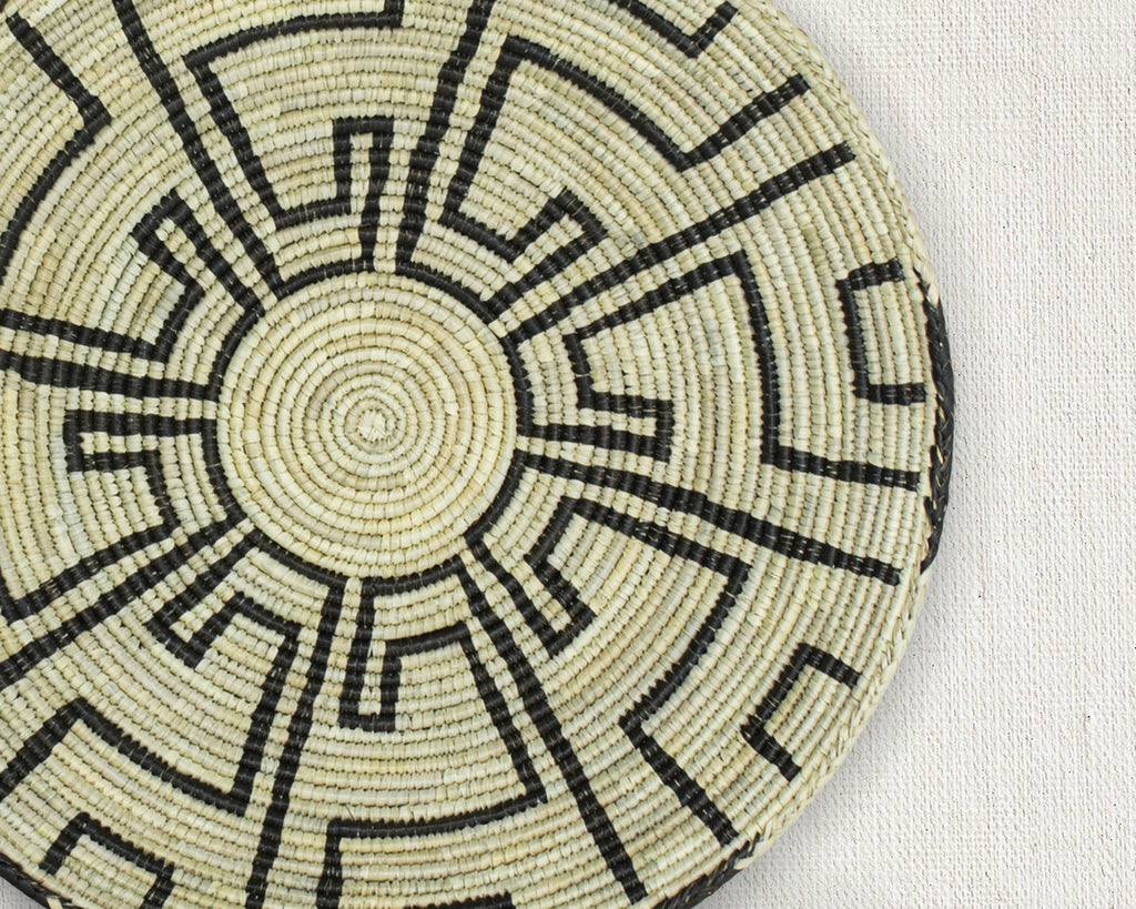Handwoven Black Maze Basket