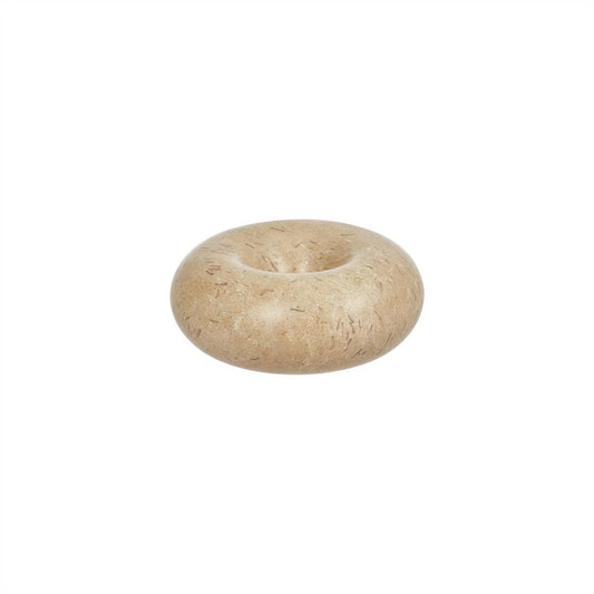 Savi Marble Candleholder - Beige