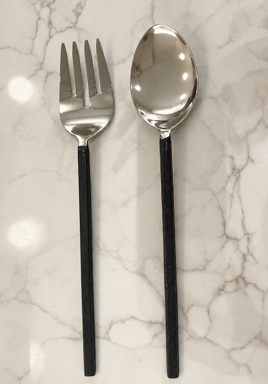 Black Handle Servers, Set of 2