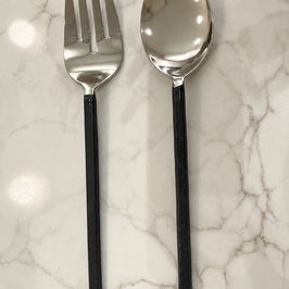Black Handle Servers, Set of 2