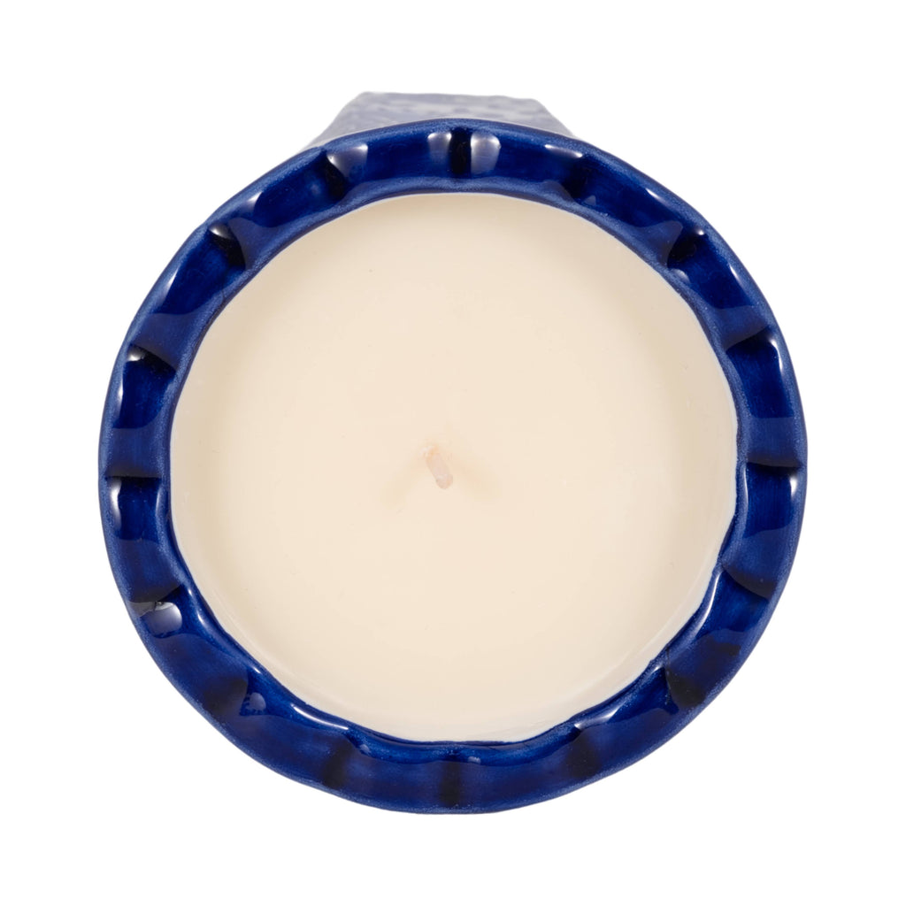 Jasmine Blue/White Ceramic Scented Candle
