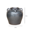 Dumont Grey Glazed Vase With Handles Small