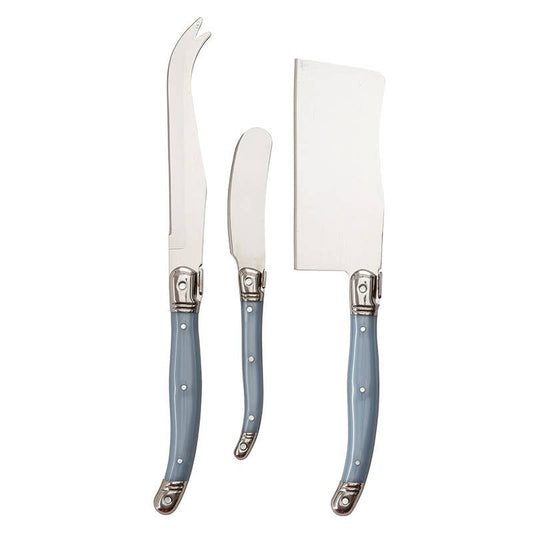 Blue Pearl Charcuterie Knives Face to Face - Set of 3