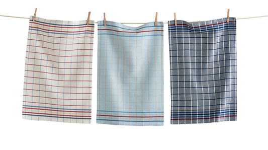 Blue Check Dishtowels