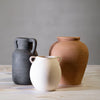 India Terracotta Vase Natural Dia 9.45"