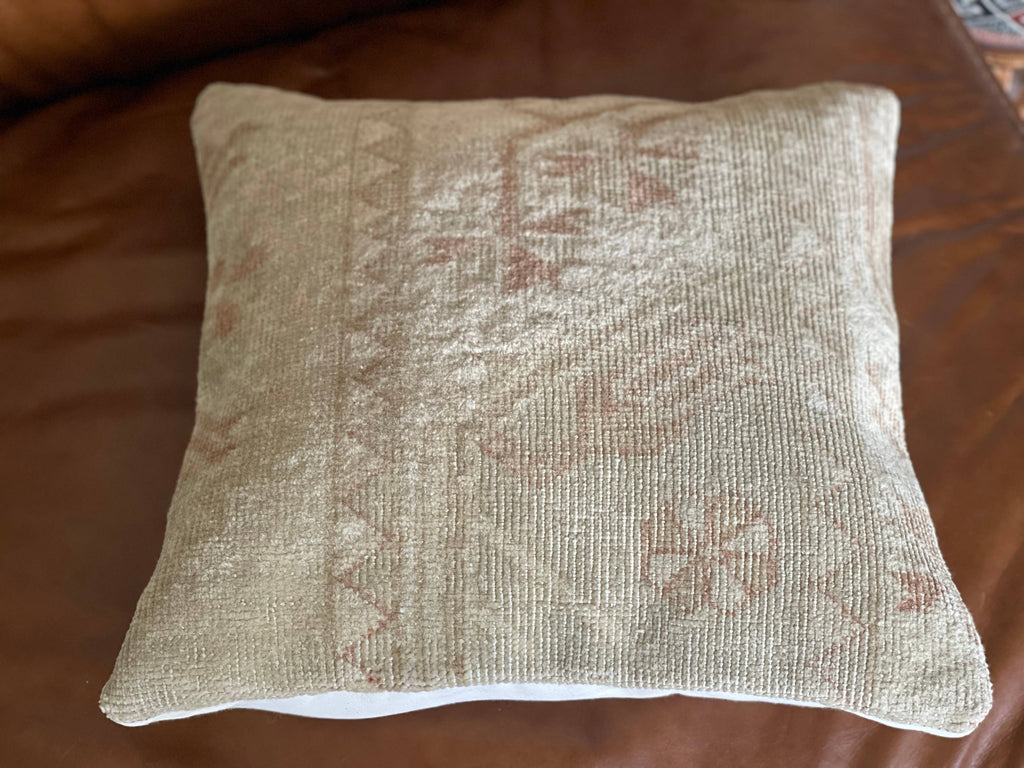 Vintage Turkish Rug Pillow |  Miray 16’