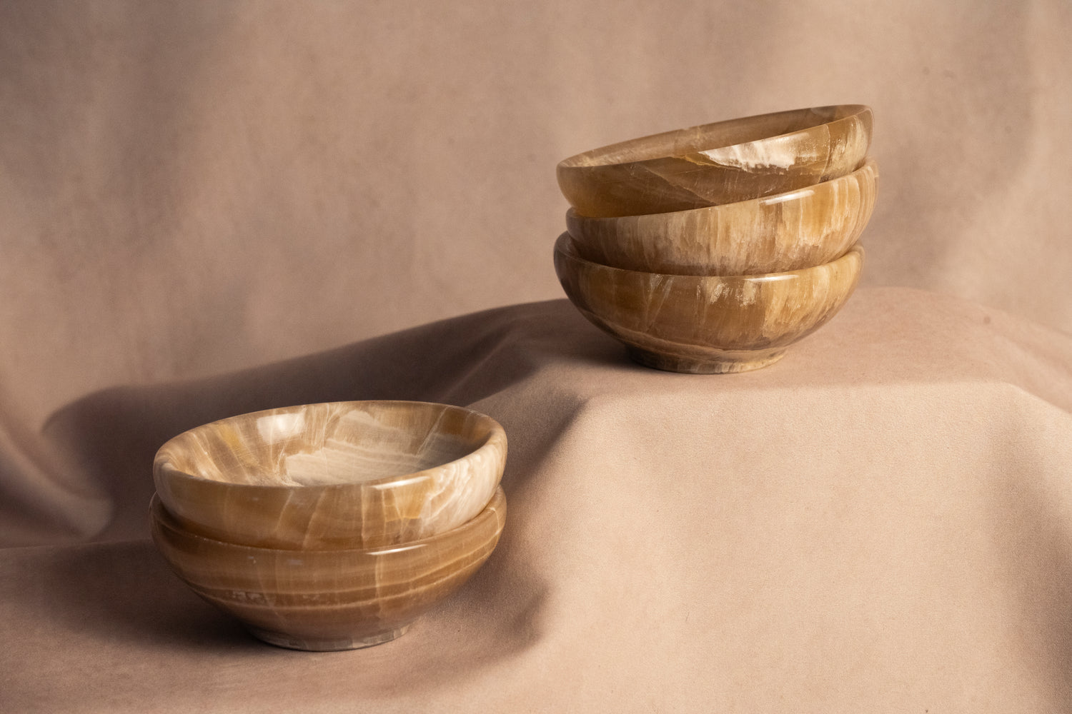 Warm & Earthy Trinket Bowl - Coke Marble - Medium - multiple pieces