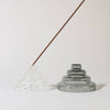 Glass Meso Incense Holder - Gray