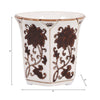 Lavender Verbena Brown Ceramic Fluted Scented Candle