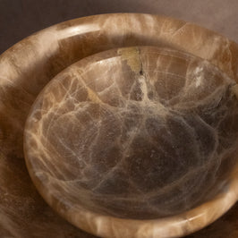 Warm & Earthy Trinket Bowl - Coke Marble - Large - size comparison