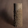 Raw Edge Vase Round - Travertine