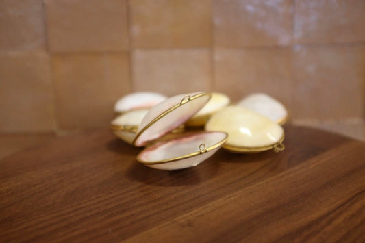 Mini Clam Trinket - Pill Box - Coin Purse