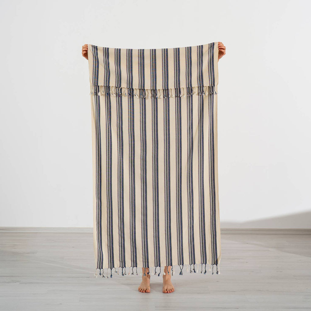 Turkish Hand/Dish Towels Peshtemal - Striped Multicolor
