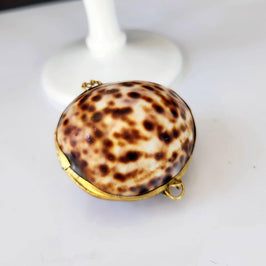 Tiger Cowrie Trinket Pill Box, Coin Purse