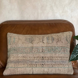 Pastel Vintage Turkish Rug Pillow - Aysu