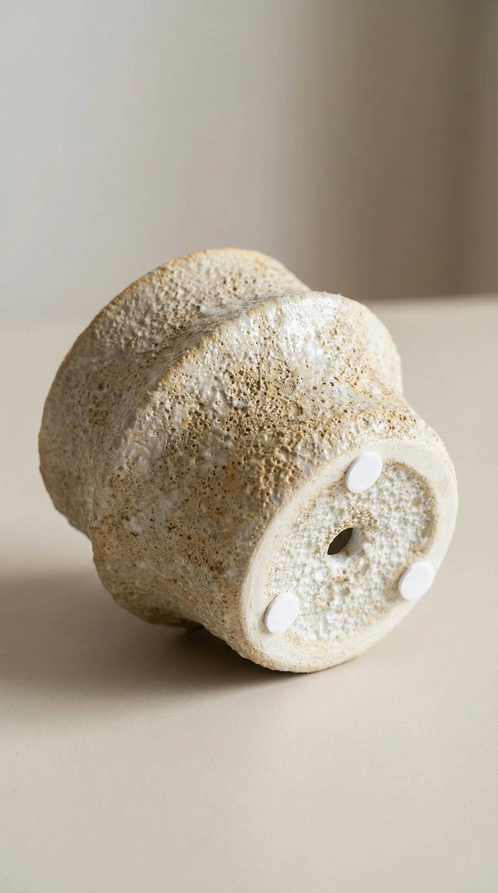 Ceramic Planter Pot, Textured with Drainage - Solene