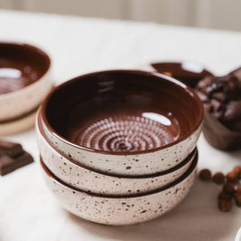 Medium Ceramic Grater Plate - Brown