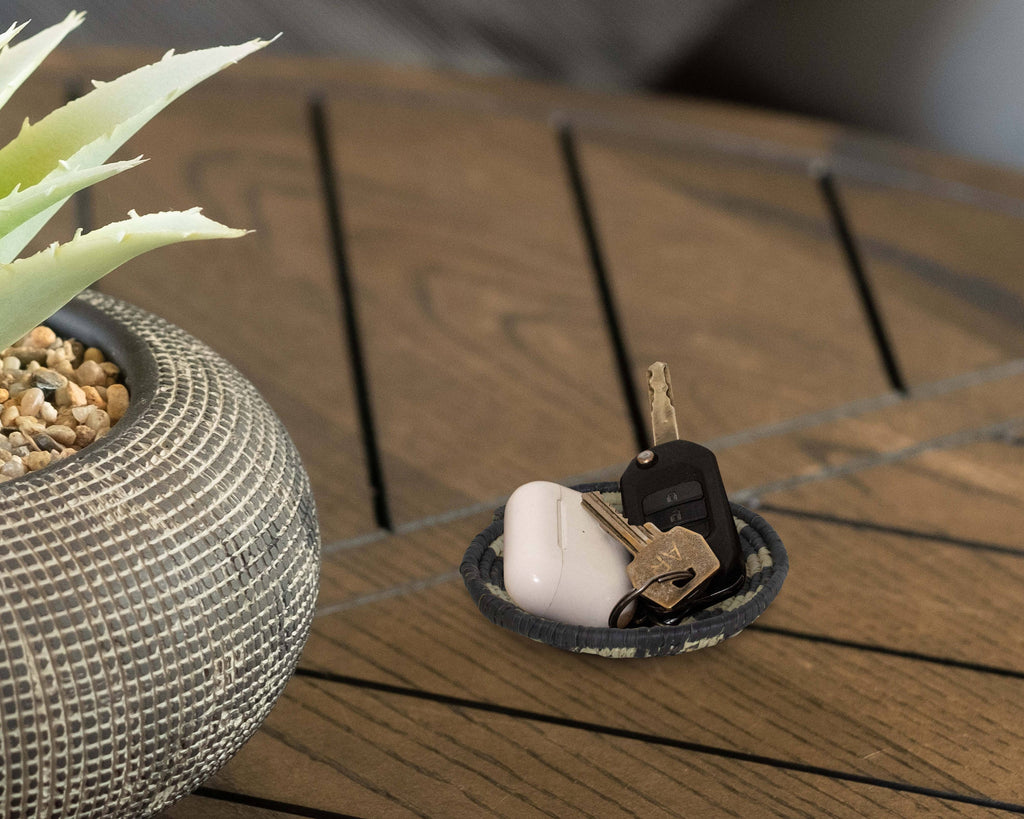 Boho Mini Stripe Bowl Basket