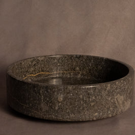 Signature Speckled Bowl - Oceanic Gray Marble - Side view