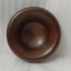 Sm Round Turned Serving Bowl Dark Walnut Dia 9.84"