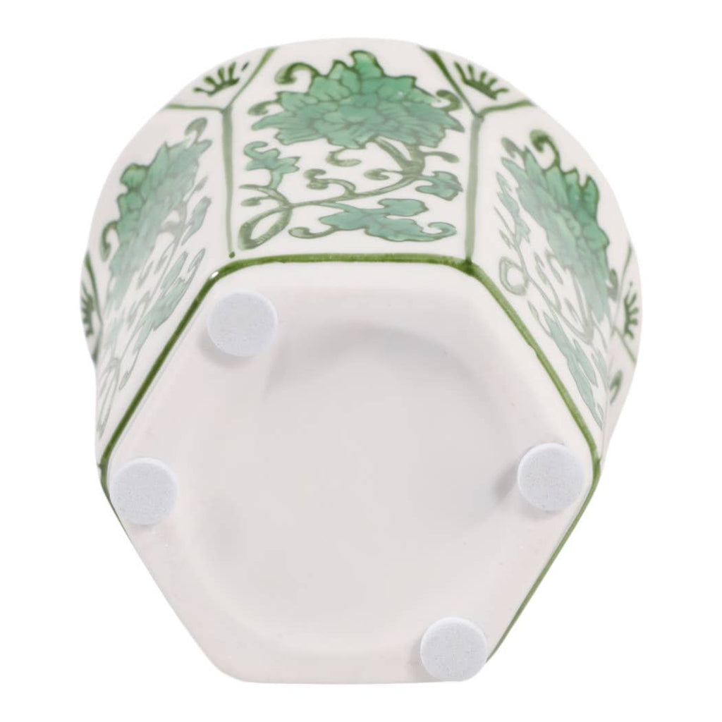 Lavender Verbena Green Ceramic Scented Candle