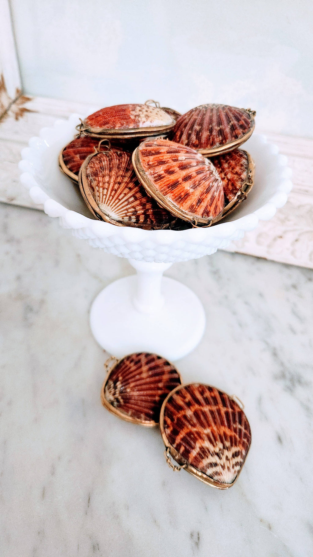 Pink Pectin Scallop Trinket Box