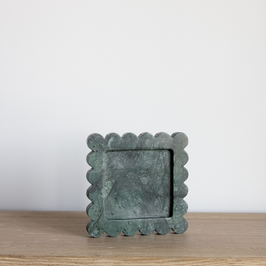 Green Marble Scalloped Tray