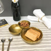Gold Textured 3-Bowl Cluster Dish