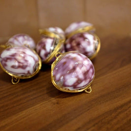 Purple Cowrie Trinket Pill Box, Coin Purse