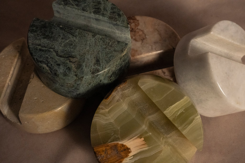 Mobile Holder - White - Marble