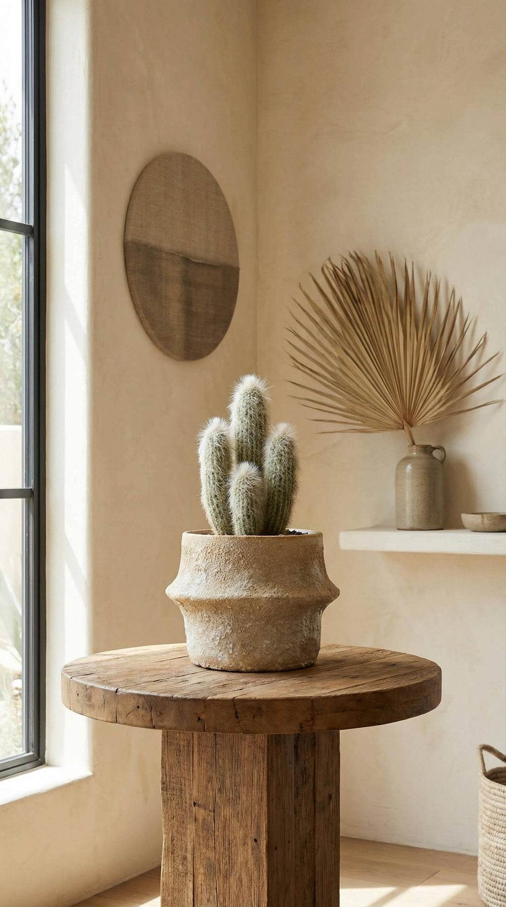 Ceramic Planter Pot, Textured with Drainage - Solene